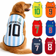 Sport Team Dog Jersey Number Print Dogs Vests Sport Style Breathable Mesh Puppy Sleeveless Shirt Small Medium Larg Pets Clothes