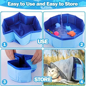 Cooling Splash Pool for Cats – Keep Your Cat Active & Happy