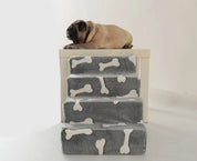 Ladder Dogs Pets Bone Shape Puppys Stairs Beside The Sofa Bed Ramp For Dogs Protecting Pets Joint Safety Stairs For Elderly Dogs