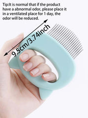 1pc PetCat Comb Grooming Massage Brush Shell Shaped Handle Dog Grooming Massage Tool To Remove Hairs For Cat Cleaning Supplies