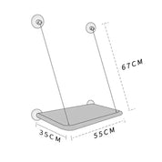 Ultra Soft Cat Window Hammock Bed Securely Mounted Space Saving Cat Perch Ideal for Feline Naptime Top Pet Accessories for Cats