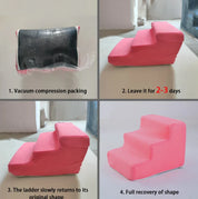 Ladder Dogs Pets Bone Shape Puppys Stairs Beside The Sofa Bed Ramp For Dogs Protecting Pets Joint Safety Stairs For Elderly Dogs