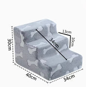 Ladder Dogs Pets Bone Shape Puppys Stairs Beside The Sofa Bed Ramp For Dogs Protecting Pets Joint Safety Stairs For Elderly Dogs