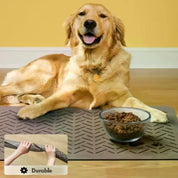 Pet Feeding Mat-Absorbent Pet Placemat For Food And Water Bowl With Waterproof Rubber Backing Quick Dry Water Mat For Dog Cat