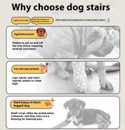 Ladder Dogs Pets Bone Shape Puppys Stairs Beside The Sofa Bed Ramp For Dogs Protecting Pets Joint Safety Stairs For Elderly Dogs