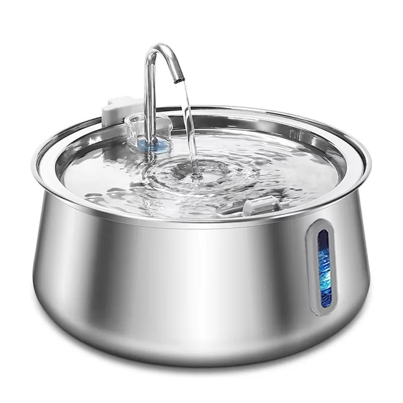 4L Stainless Steel Automatic Pet Water Dispenser Cat Water Fountain Ultra Quiet Dog Water Fountain with Filter Cat Products