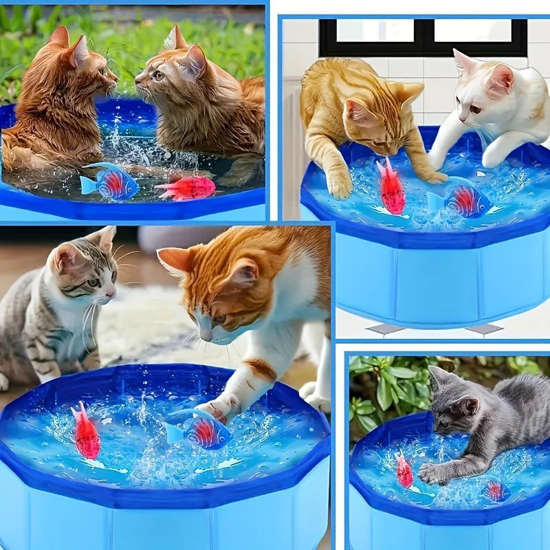 Cooling Splash Pool for Cats – Keep Your Cat Active & Happy