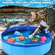 Cooling Splash Pool for Cats – Keep Your Cat Active & Happy
