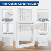 New pet products, pet PVC dog door cat door magnetic attraction positioning large dog door fence two-way free entry and exit