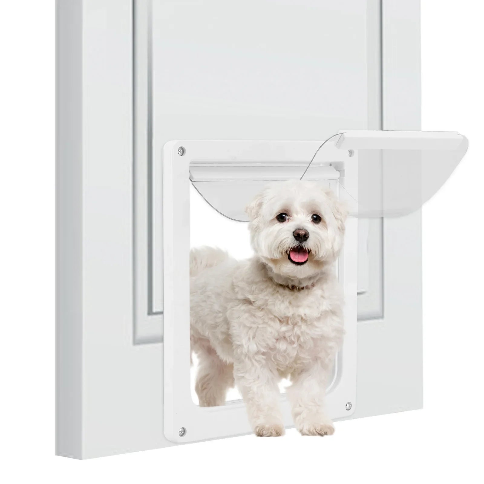 New pet products, pet PVC dog door cat door magnetic attraction positioning large dog door fence two-way free entry and exit